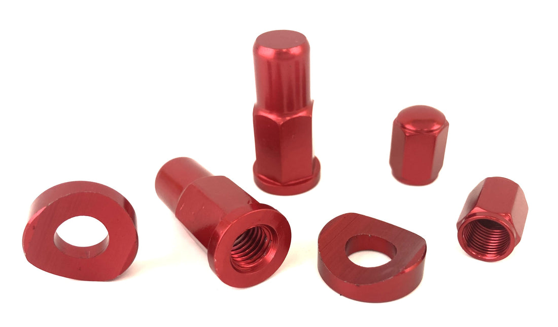Rim Lock & Valve Stem Kit - Red : NTRK004